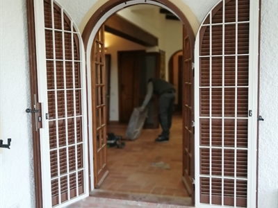 persiana con inferriata abbinata ad arco